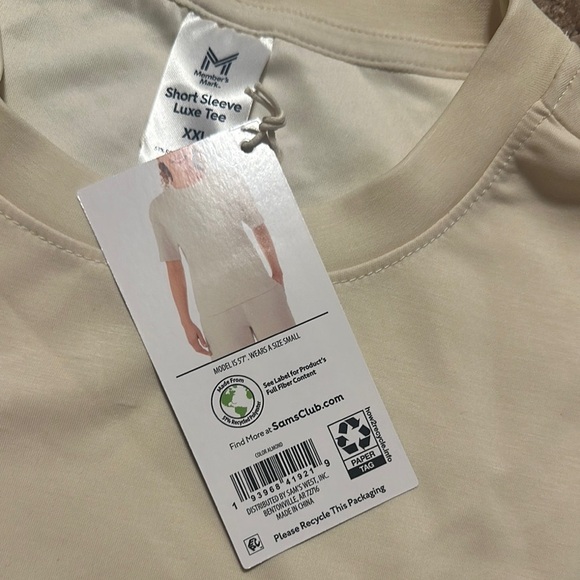 Cream Short Sleeve T-Shirt - Picture 3 of 3